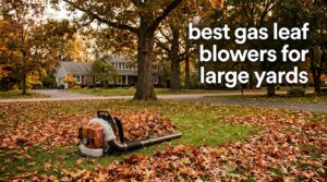 best gas leaf blowers for large yards