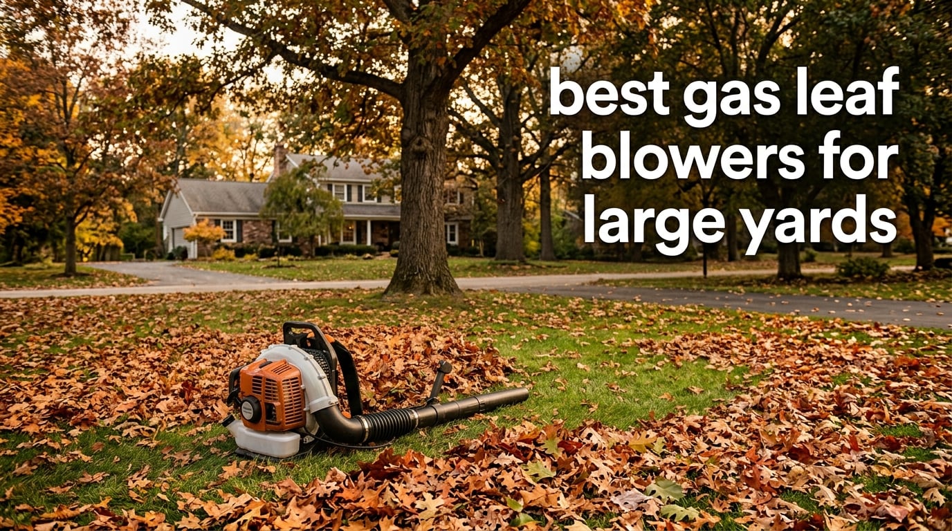 best gas leaf blowers for large yards