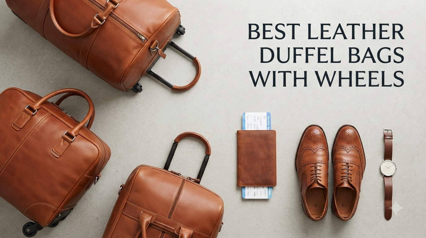 best leather duffel bags with wheels
