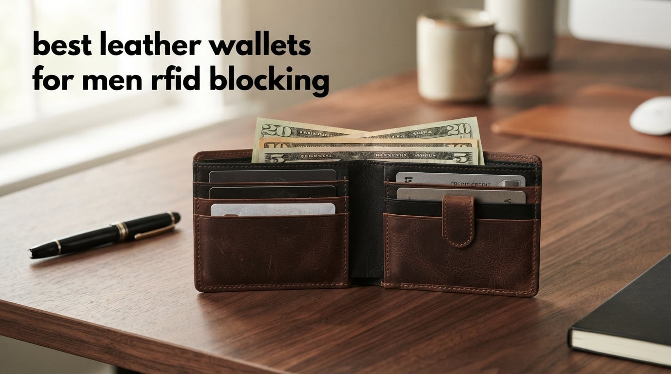 best leather wallets for men rfid blocking