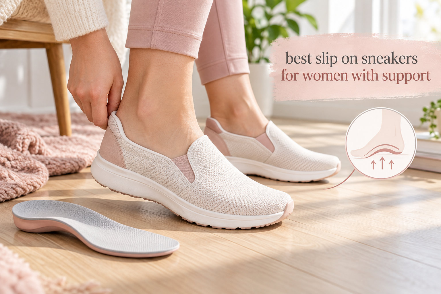 best slip on sneakers for women with support