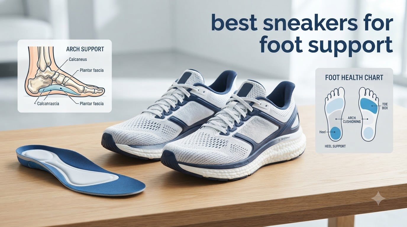 best sneakers for foot support