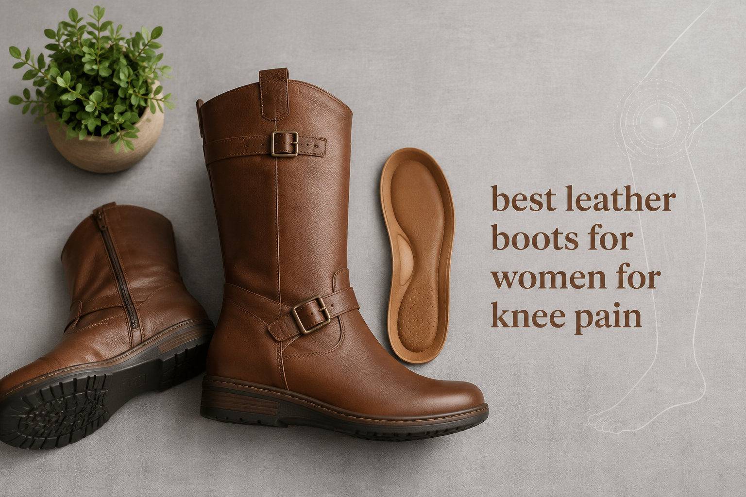 best leather boots for women for knee pain