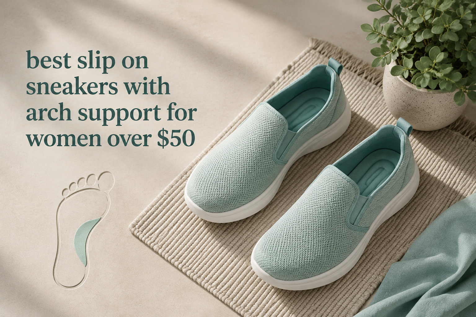best slip on sneakers with arch support for women over $50