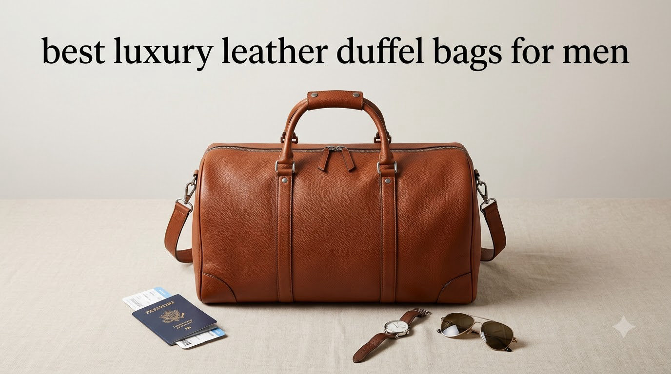 best luxury leather duffel bags for men