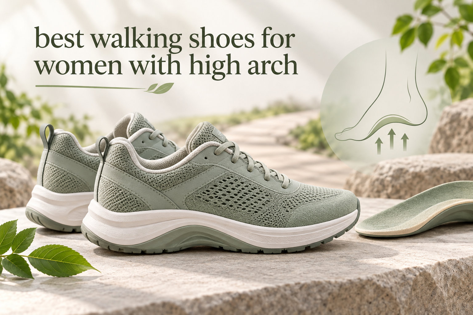 best walking shoes for women with high arch