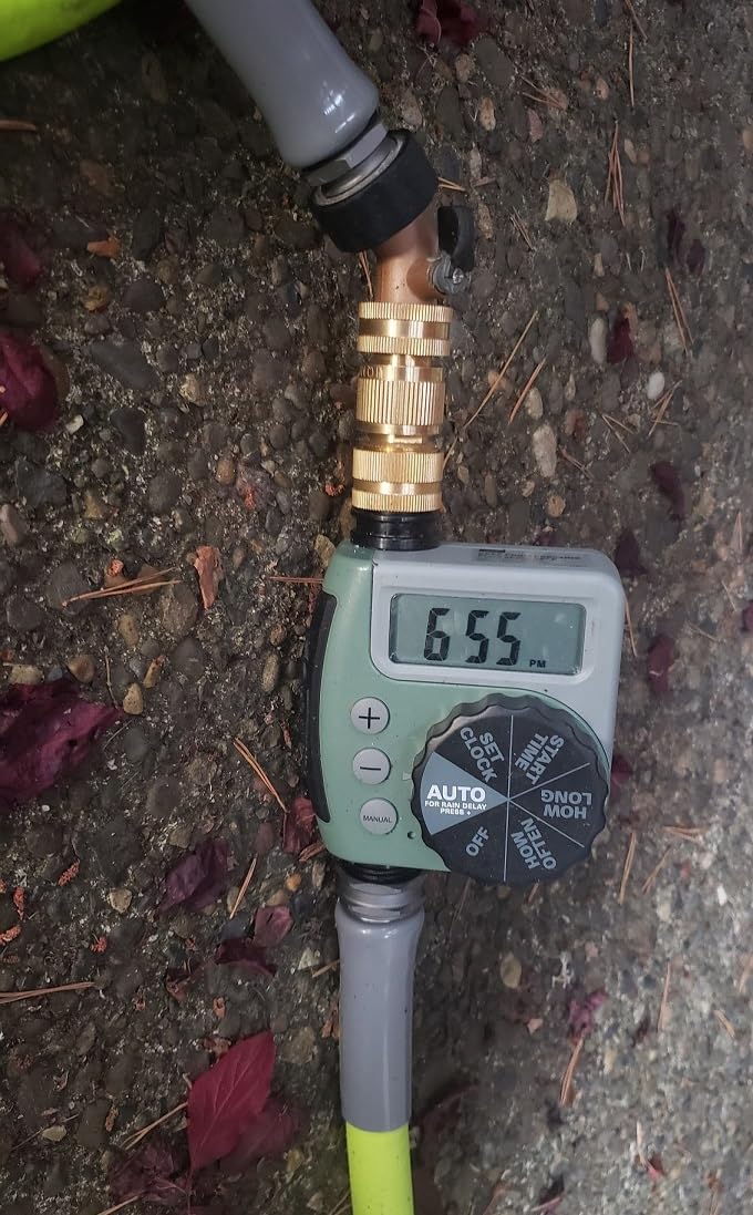 Orbit One Outlet Single-Dial Hose Faucet Timer - Easy Programmable - For Garden Watering System - LCD Hose Timer with Adjustable Watering Schedule - 62056 customer photo 2