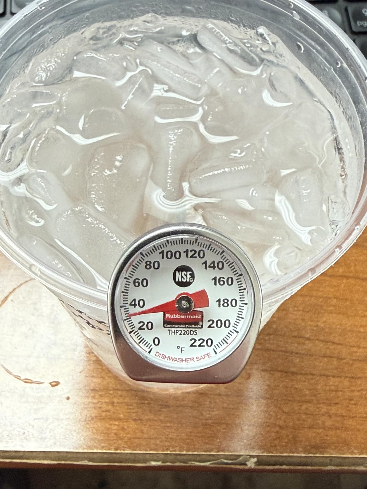 Rubbermaid Commercial Products Food/Meat Instant Read Thermometer, Pocket Size, Dishwasher Safe, Red, For Meat/Food Cooking and Grilling/Oven customer photo 1