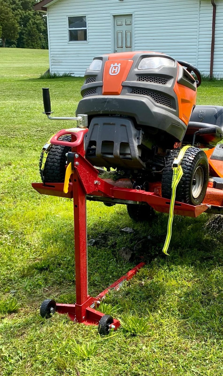 MoJack EZ MAX 45001 Riding Lawn Mower Lift Jack, 450 lb, Zero Turn/Tractor customer photo 2