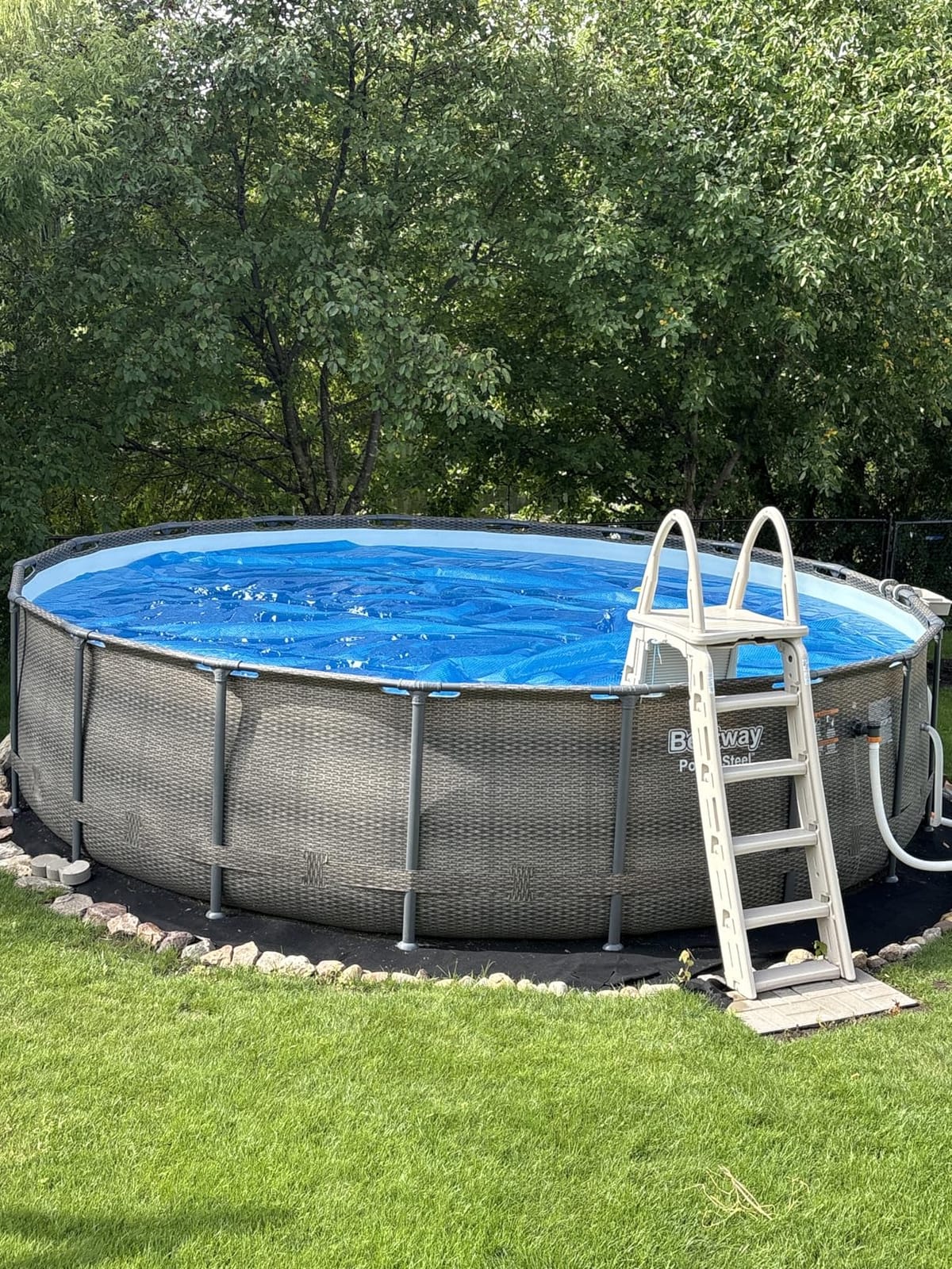 Sun2Solar Blue 15 ft Round Pool Solar Cover | 12 Mil | Heat Retaining customer photo 1