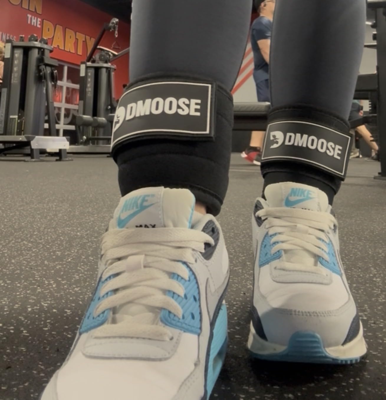 DMoose Ankle Strap for Cable Machine - One Size Fit with Premium Padding, Workout Kickback Ankle Cuffs, Ankle Bands for Working Out, Booty Workouts, Leg Extension, Hip Abductors & Lower Body Exercises customer photo 1
