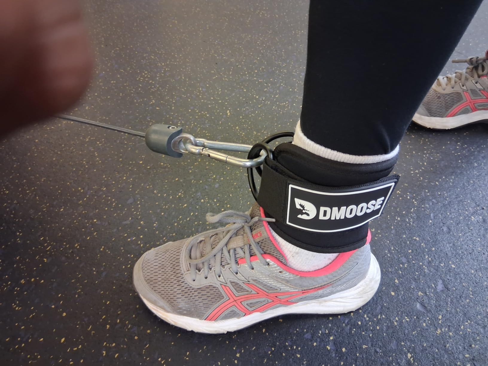 DMoose Ankle Strap for Cable Machine - One Size Fit with Premium Padding, Workout Kickback Ankle Cuffs, Ankle Bands for Working Out, Booty Workouts, Leg Extension, Hip Abductors & Lower Body Exercises customer photo 2