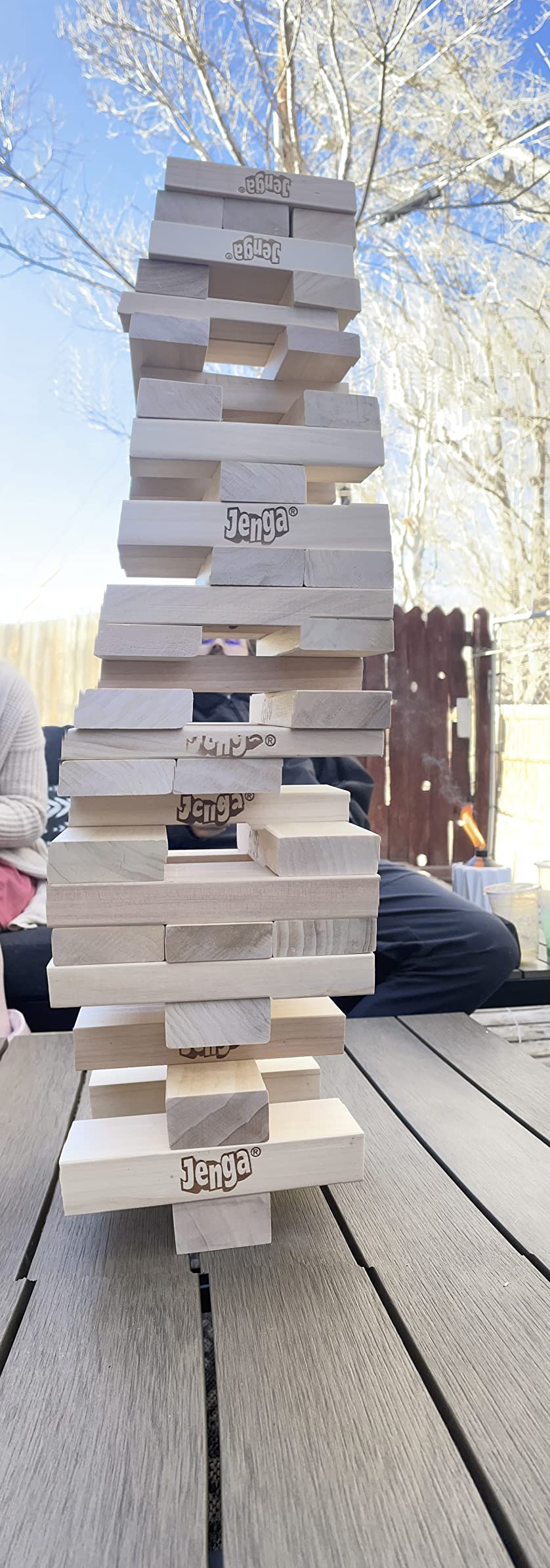 Jenga GIANT - Hardwood Blocks - Stacks to Over 5 feet - Officially Licensed - JS7 customer photo 2