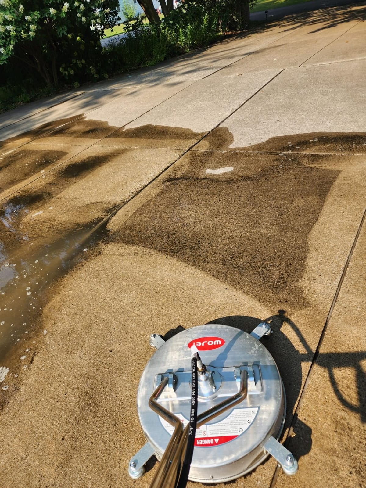 WOJET 20'' Commercial Pressure Washer Surface Cleaner with Wheels 4500PSI customer photo 2