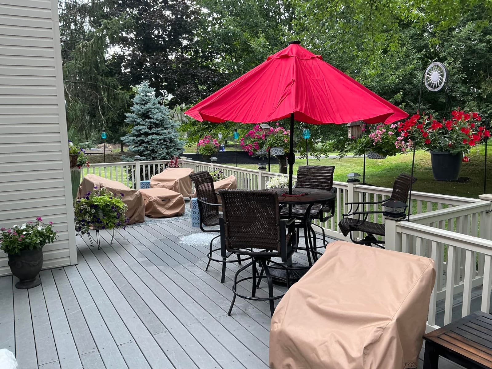 ULTCOVER Waterproof Outdoor Bench Furniture Cover, 58W x 28D x 35H in customer photo 2