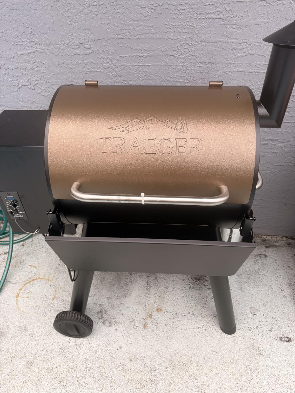 QuliMetal Upgraded Grill Table Shelf for Weber Kettle Grills 22 Inch customer photo 2