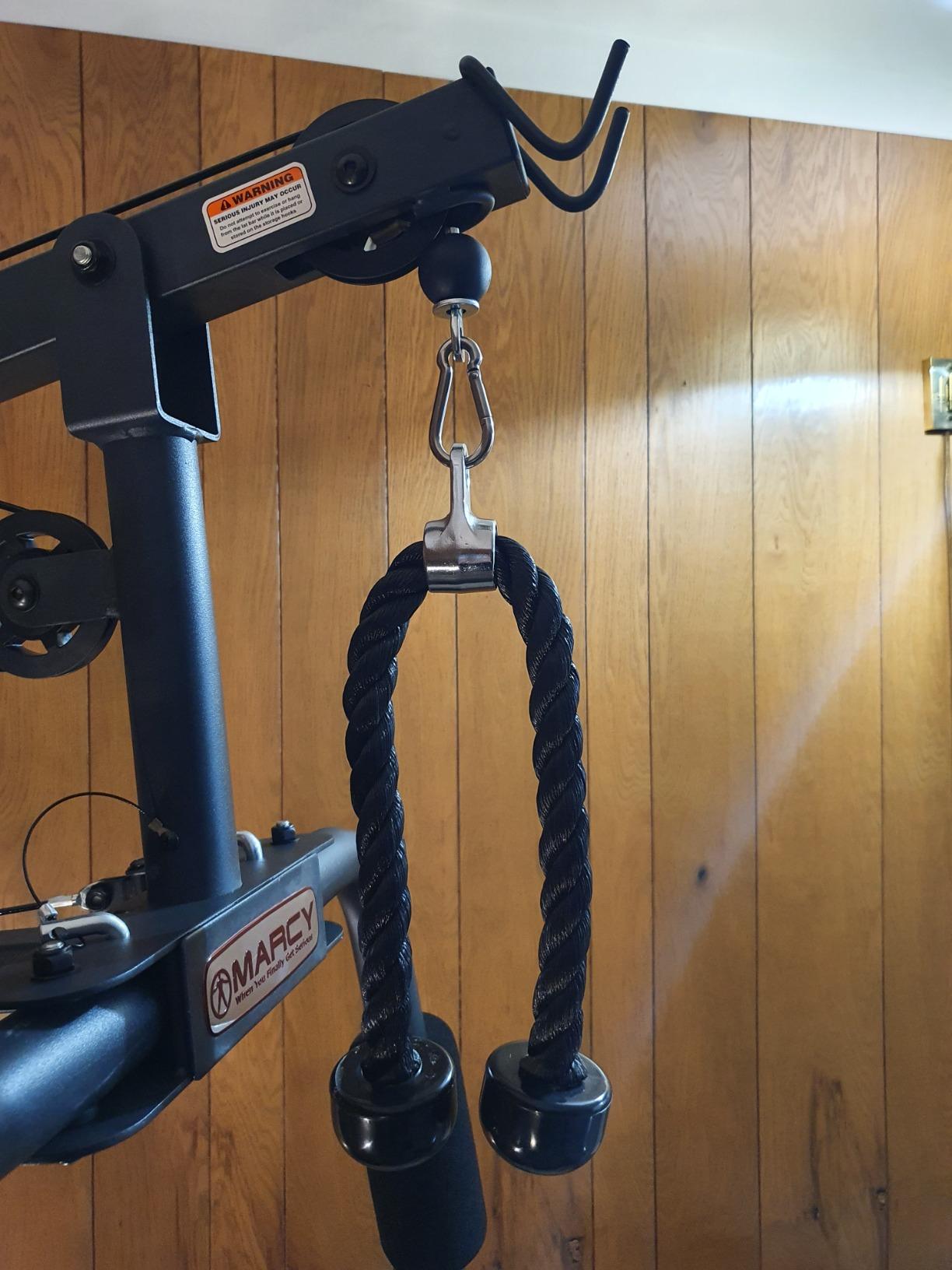 Yes4All Cable Machine Attachment, Row Handles, Tricep Rope, Straight Bar, V Bar, LAT Pulldown Accessories Load 880 LB for Home Gym customer photo 1