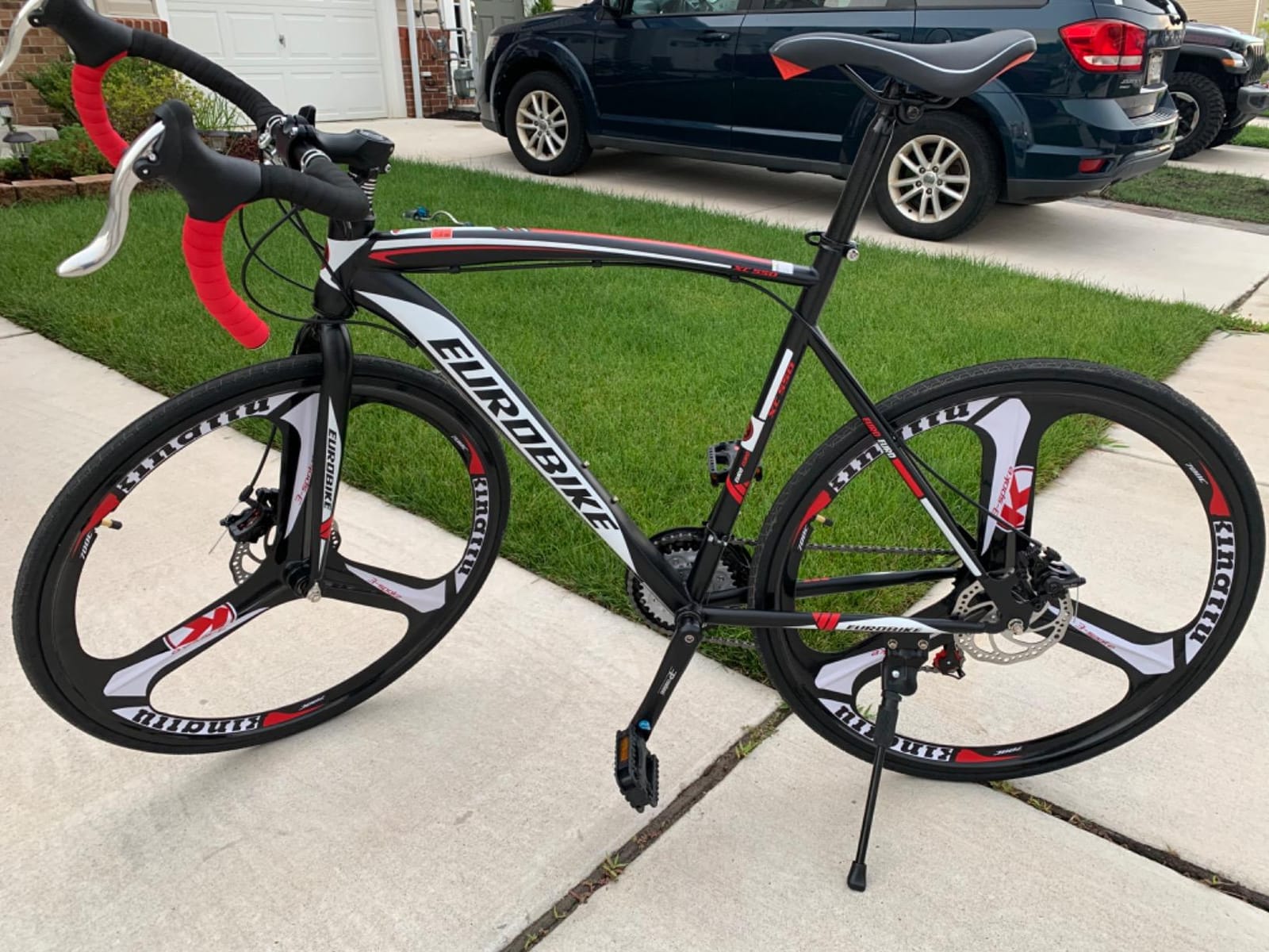 EUROBIKE Road Bike TSM XC550 Bike 21 Speed Dual Disc Brake 54CM 3-Spoke Wheels Bicycle…… customer photo 2