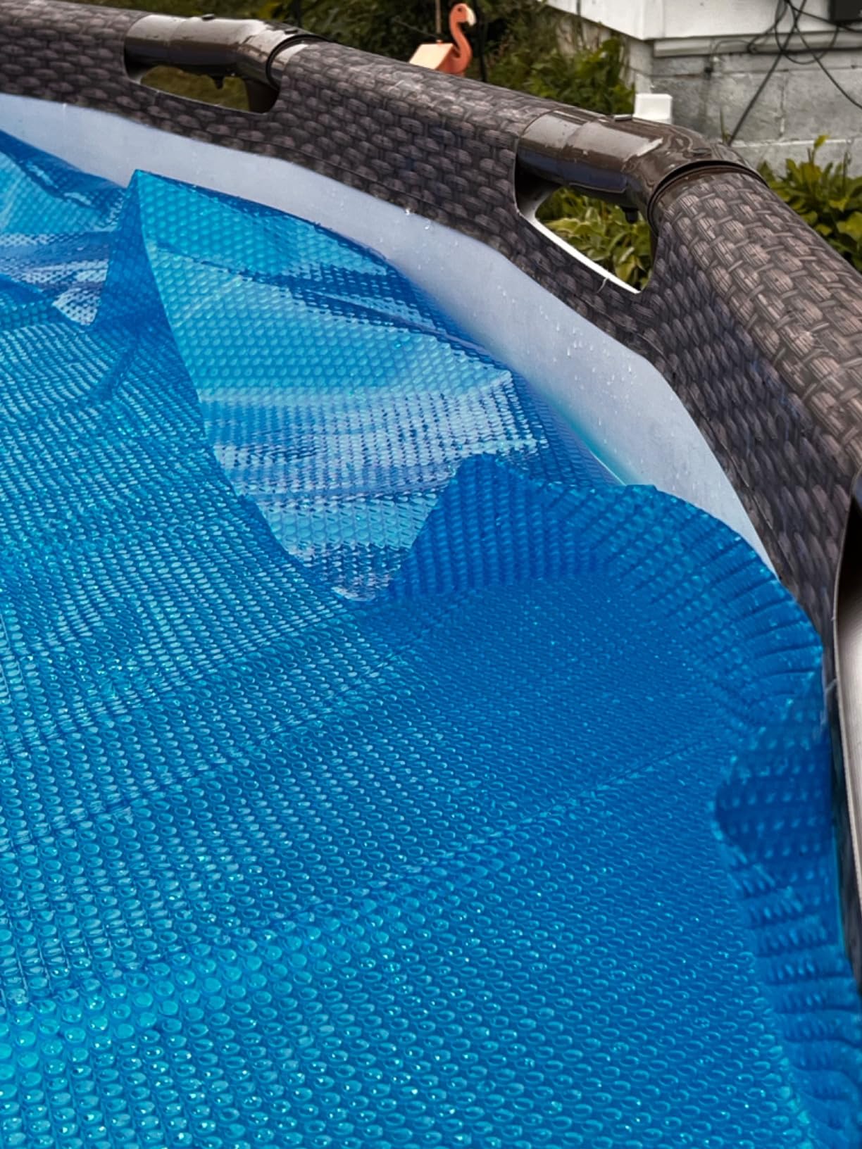 Doheny's Clear-Tek Micro Bubble Solar Pool Cover for Above Ground Swimming Pools | Increase Solar Energy Absorption, Retain Heat, Reduce Evaporation, Reduce Heat Loss & Save, 15 ft Round Blue 1600 customer photo 2