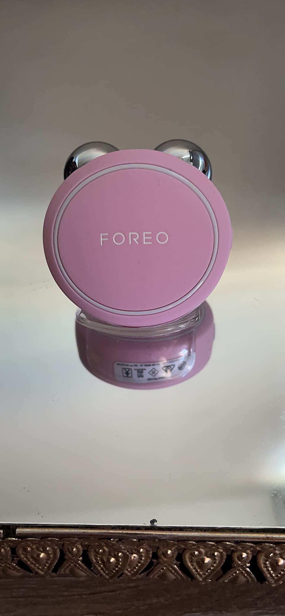 FOREO BEAR mini Microcurrent Facial Device - Instant Face Lift - Pearl Pink customer photo 1
