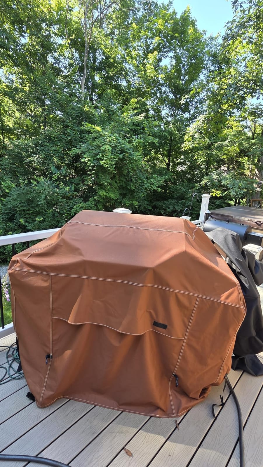 NettyPro Grill Cover for Outdoor Grill 56 Inch Waterproof Heavy Duty, Brown customer photo 2