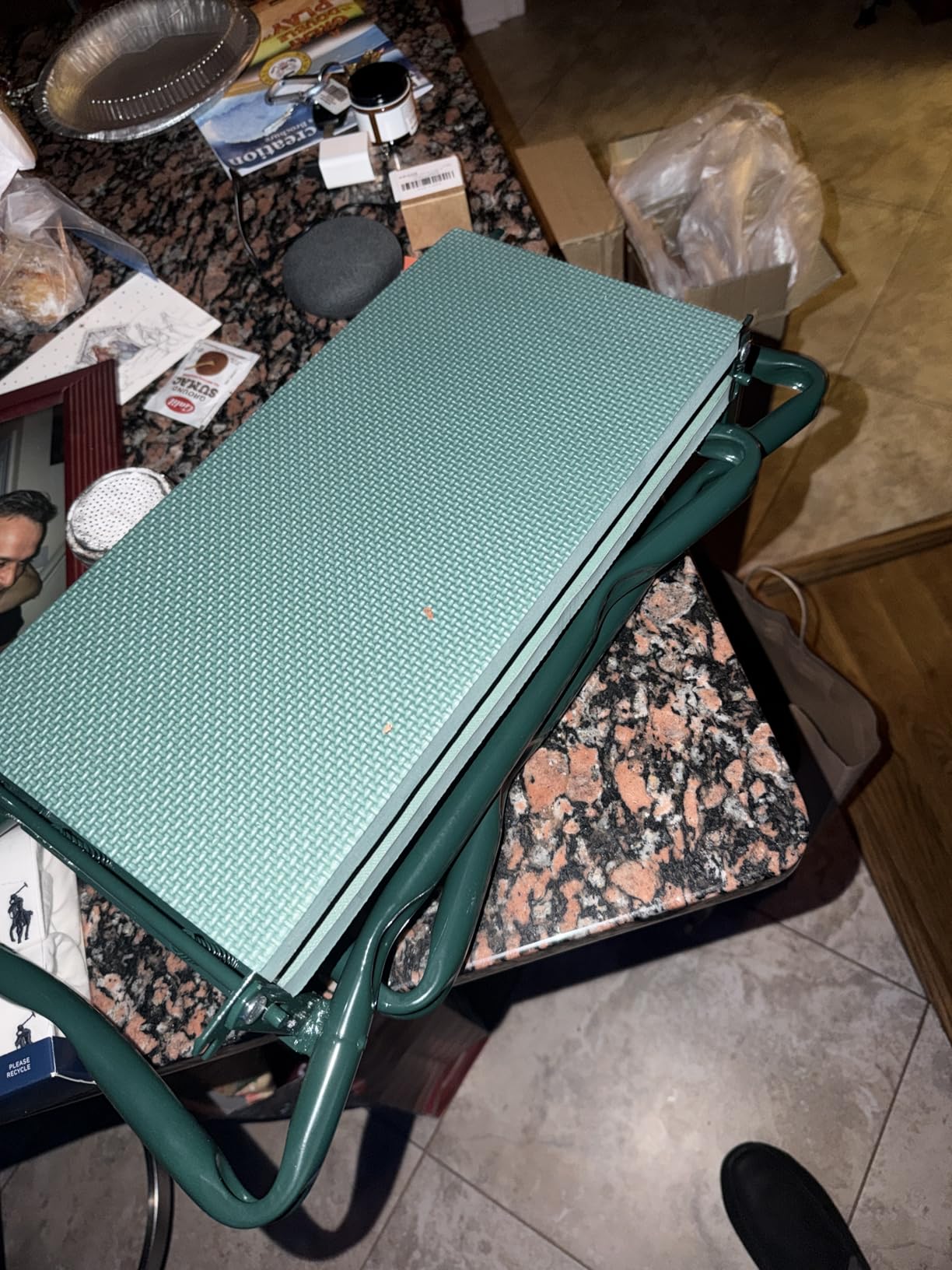 KVR Upgraded Garden Kneeler and Seat with Thicken & Widen Soft Kneeling Pad,Heavy Duty Foldable Gardener Stool with 2 Tool Pouches,Gardening Gifts for Women Mom Men Seniors¡­… customer photo 2