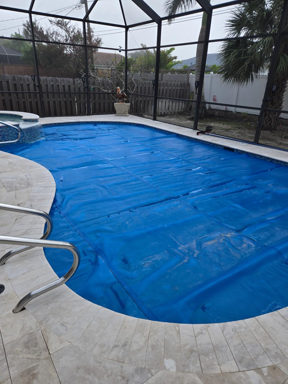 BigXwell Heavy-Duty Solar Pool Cover 18ft Round - 16Mil Blue customer photo 1