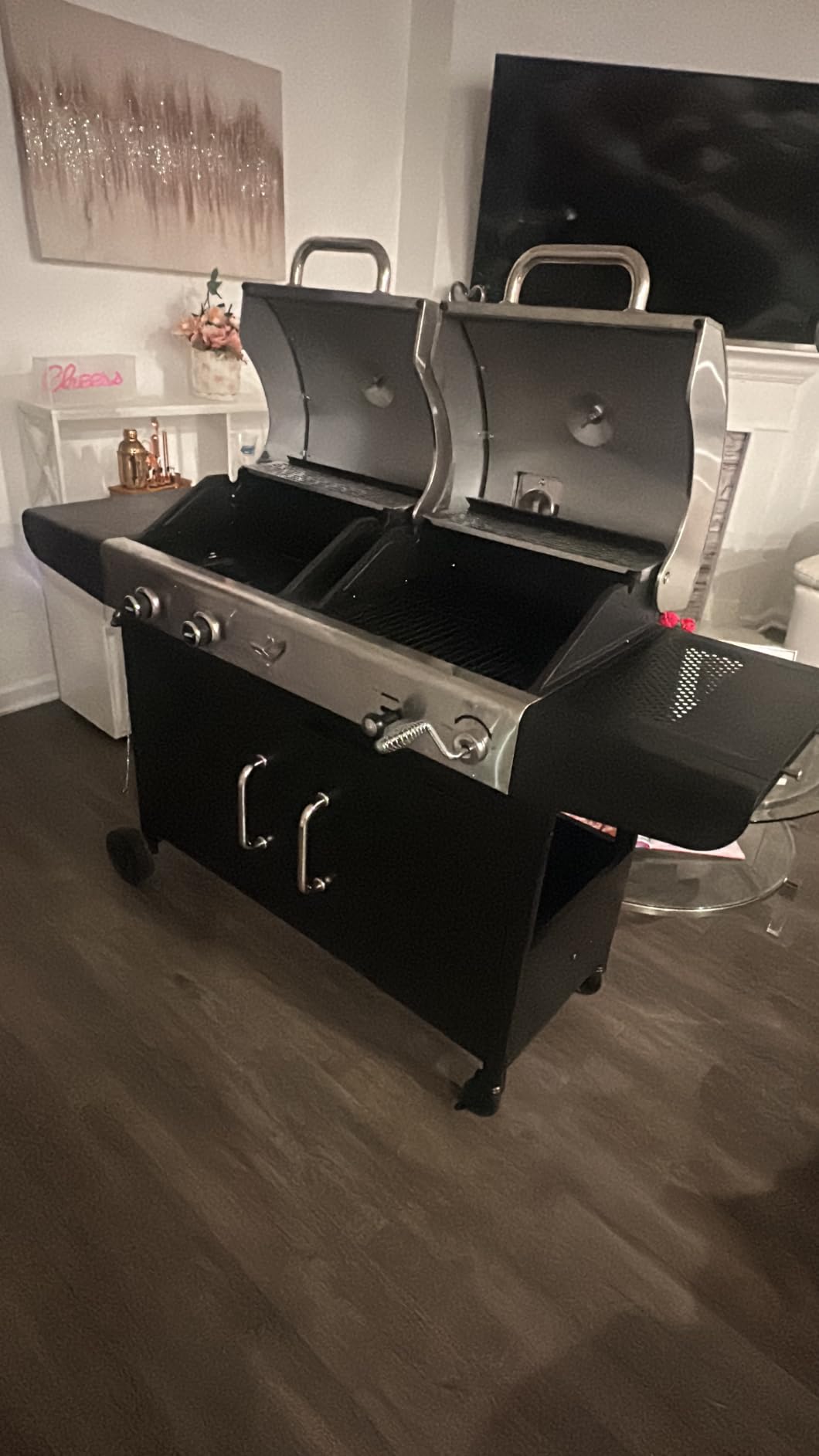 Royal Gourmet ZH3002N 2-Burner Propane Gas and Charcoal Grill Combo customer photo 2