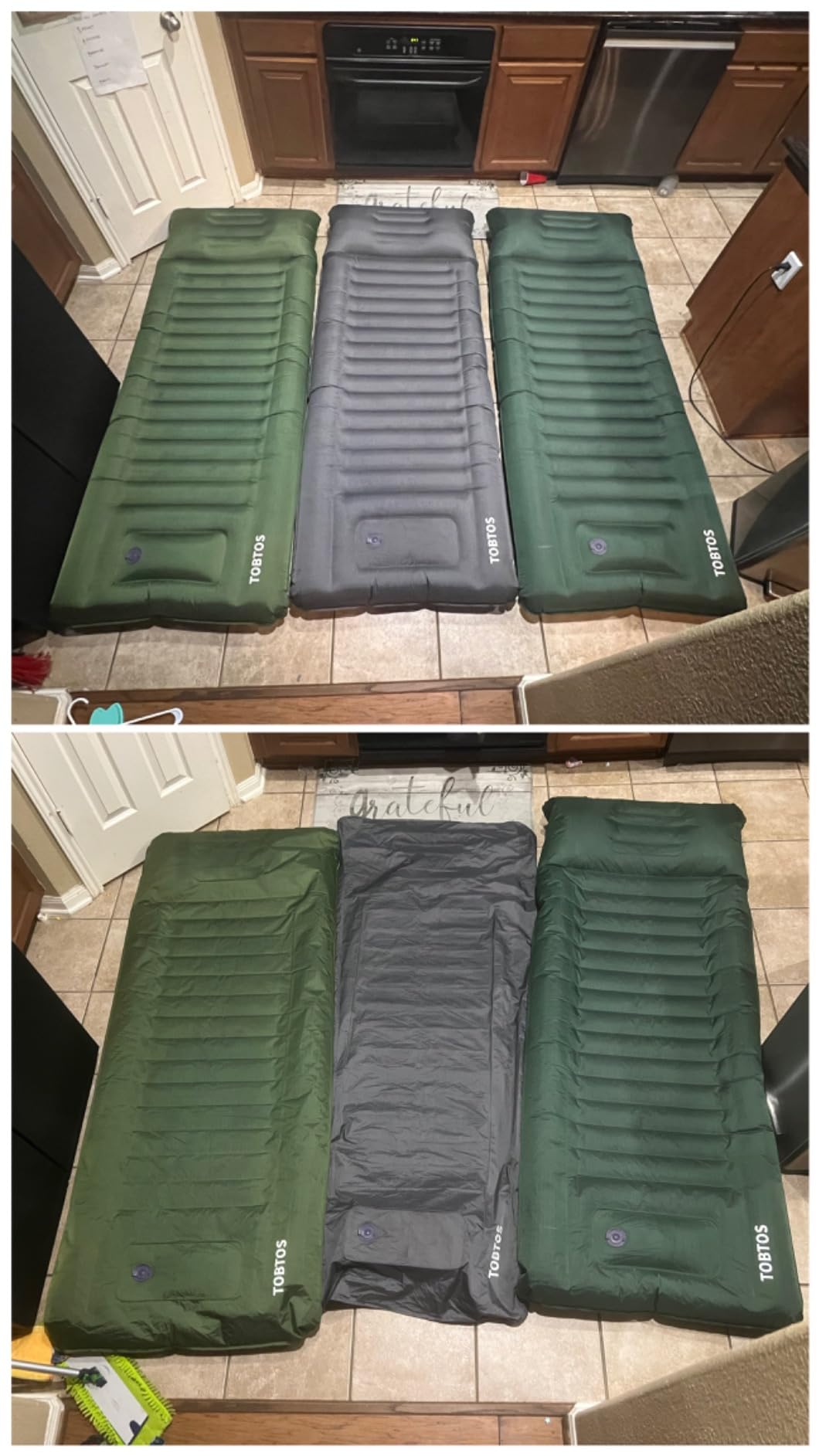 TOBTOS Double Sleeping Pad for Camping, Extra Thick 6