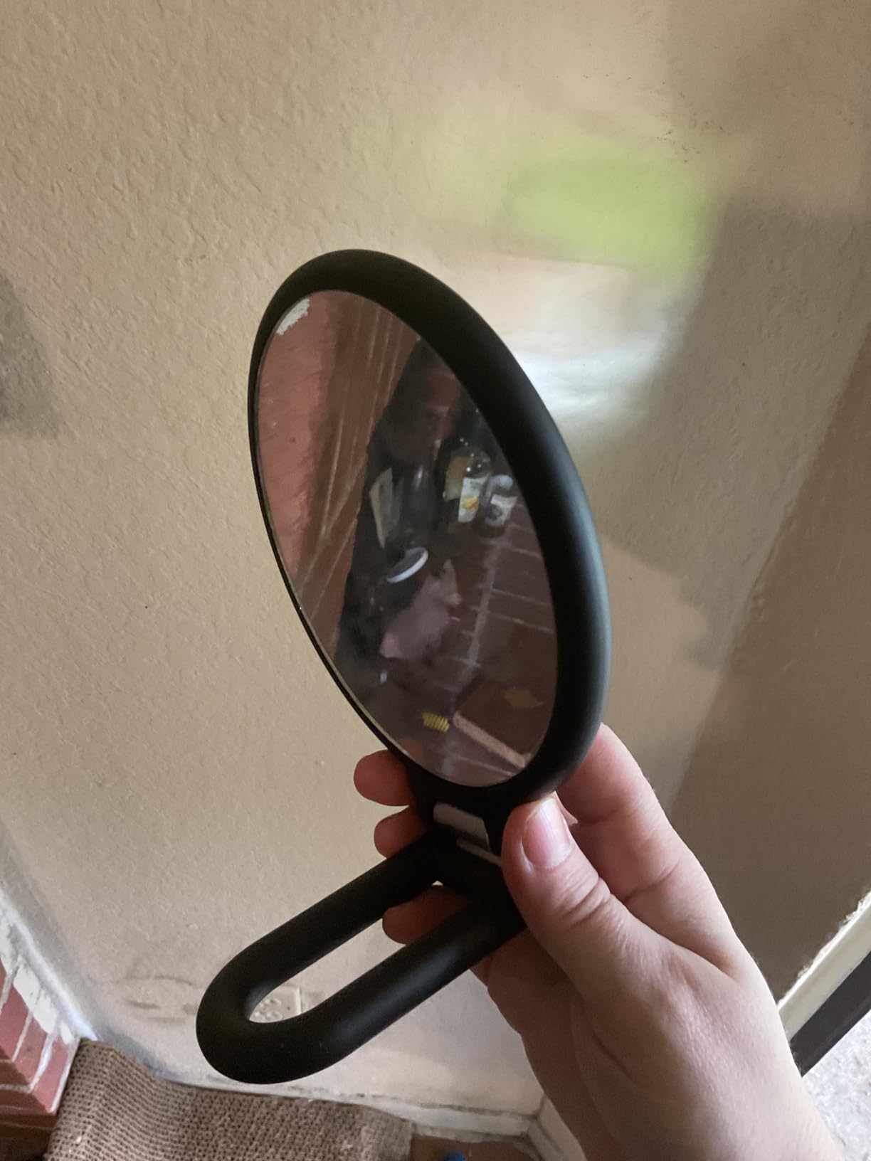 CLSEVXY Magnifying Handheld Mirror Double Sided, 1X 15X Magnification Hand Mirrors, Travel Folding Hand Held Mirror, 360°Rotation Pedestal Makeup Vanity Mirror customer photo 1