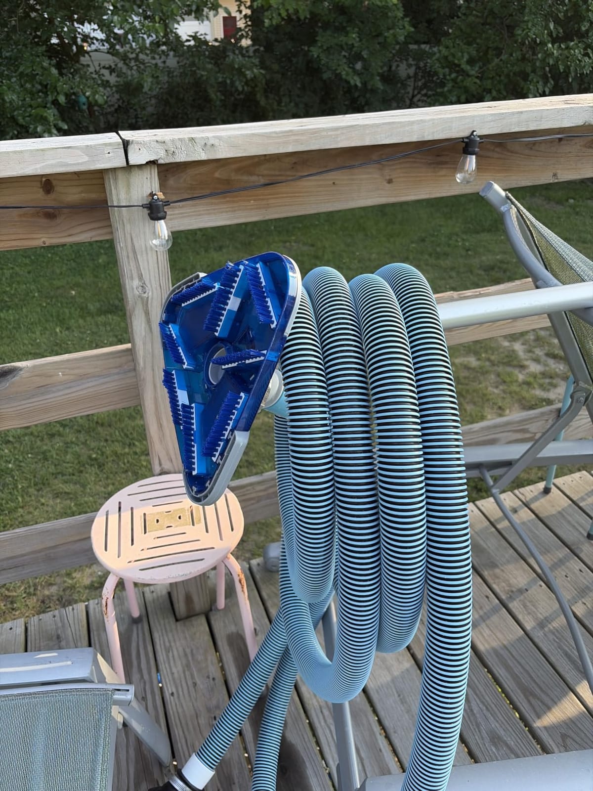 POOLWHALE Above Ground Pool Vacuum with Hose, 1-1/2 In x 24-Feet customer photo 1