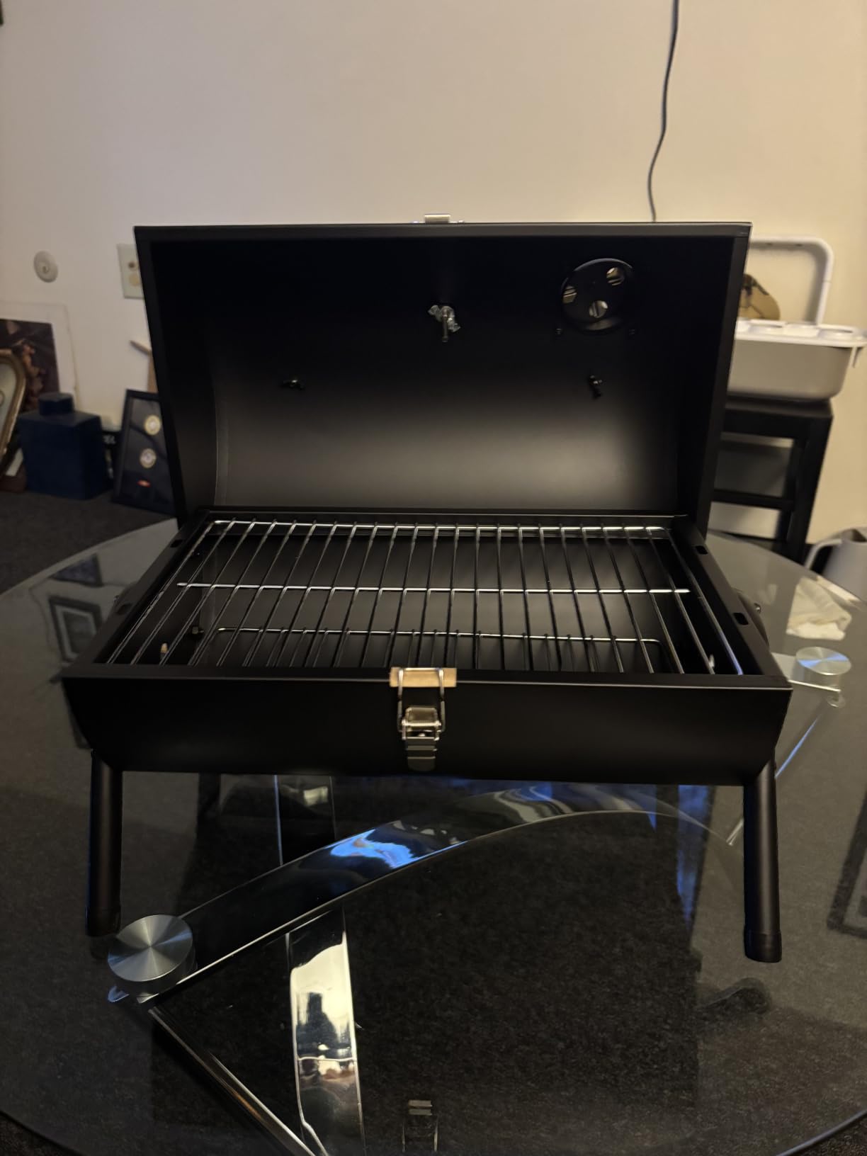 Joyfair Portable Charcoal Grill with Thermometer, Small BBQ Camping Grills customer photo 1