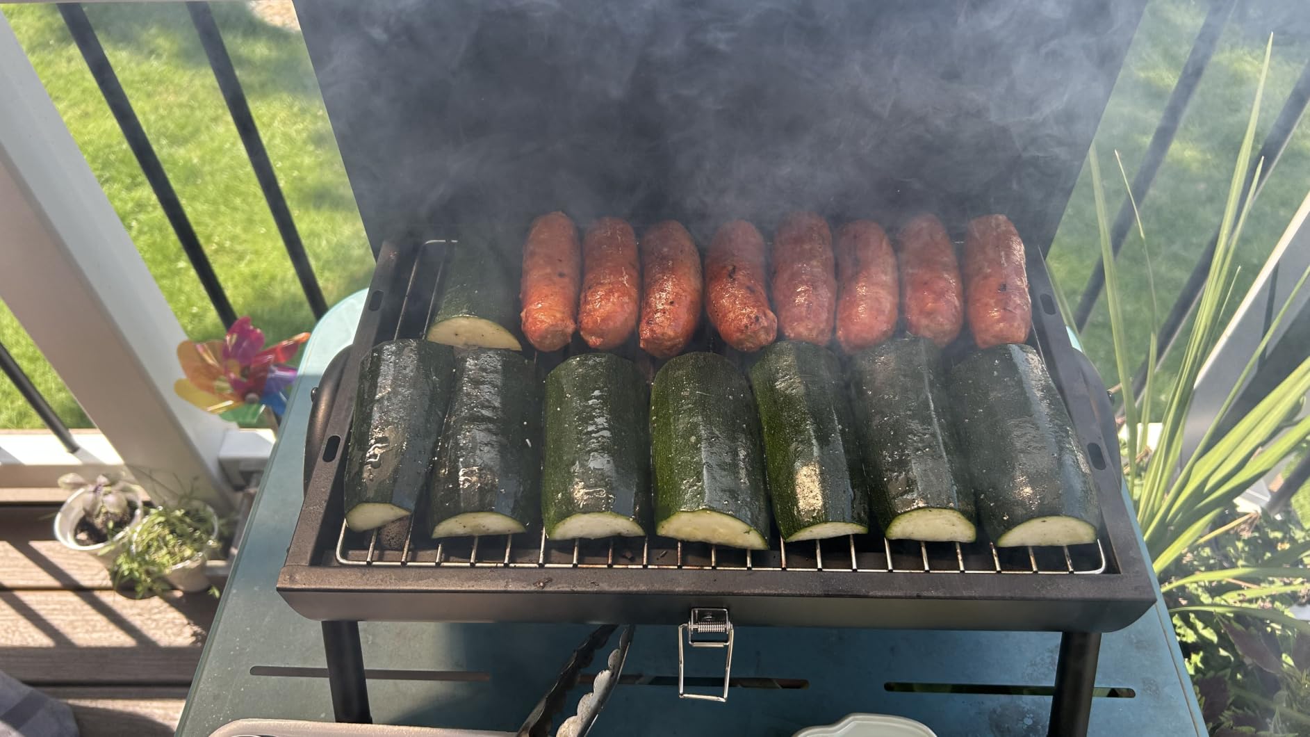 Joyfair Portable Charcoal Grill with Thermometer, Small BBQ Camping Grills customer photo 2