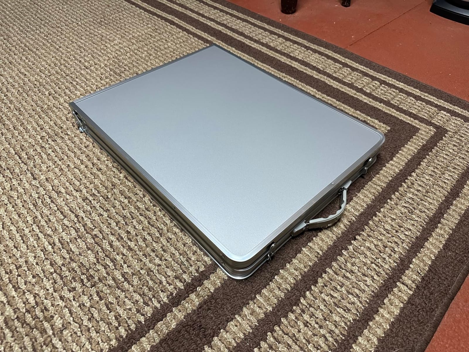 JOUYEK Camping Table, Folding Portable Kitchen Table with Storage Gray customer photo 1
