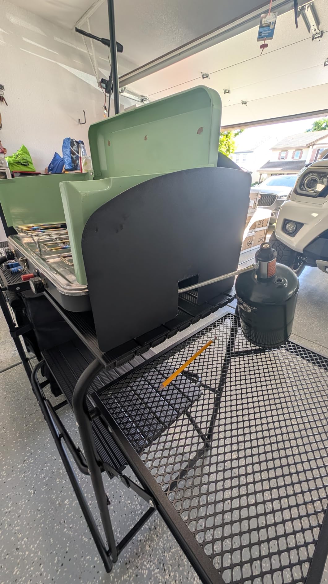 Nice C Camping Kitchen Table Station, Portable Folding Grill Table (Black) customer photo 1