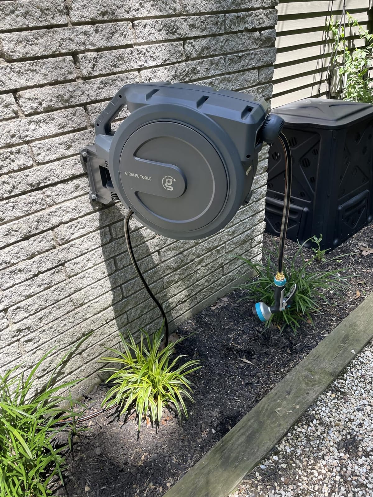 Giraffe Tools Garden Hose Reel Cart with Wheels, 200FT of 1/2 Capacity customer photo 2