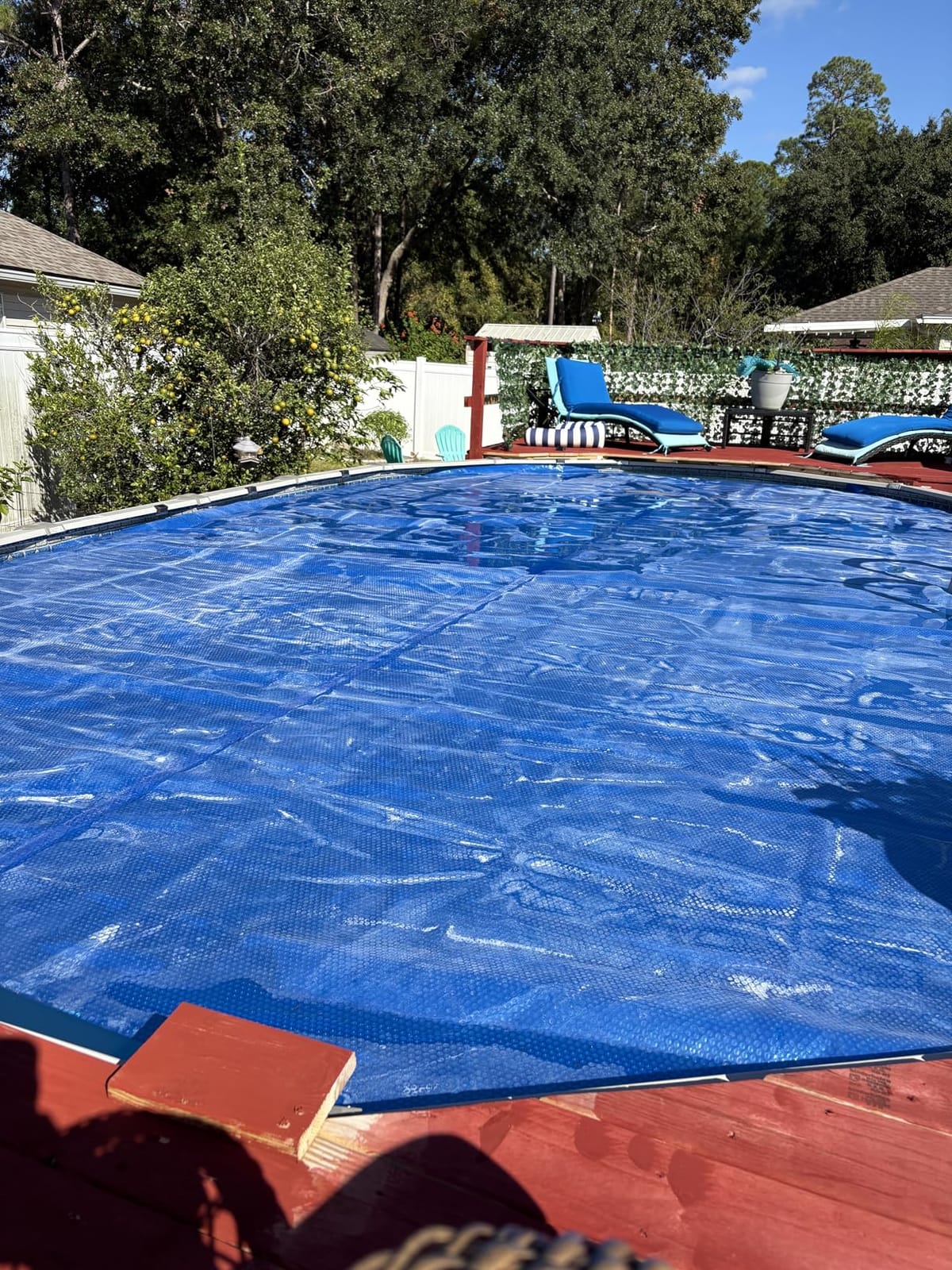 BigXwell Solar Pool Cover, 12Mil Round 15 Foot for Above-Ground and In-Ground Pools, 1200Series (Round 15 FT) customer photo 1
