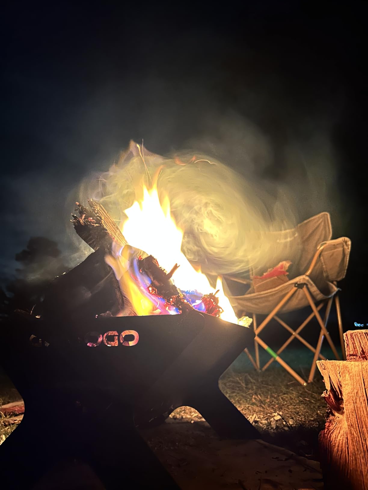 Odoland Portable Folding Charcoal Grills for Outdoor Cooking Bonfire BBQ customer photo 2
