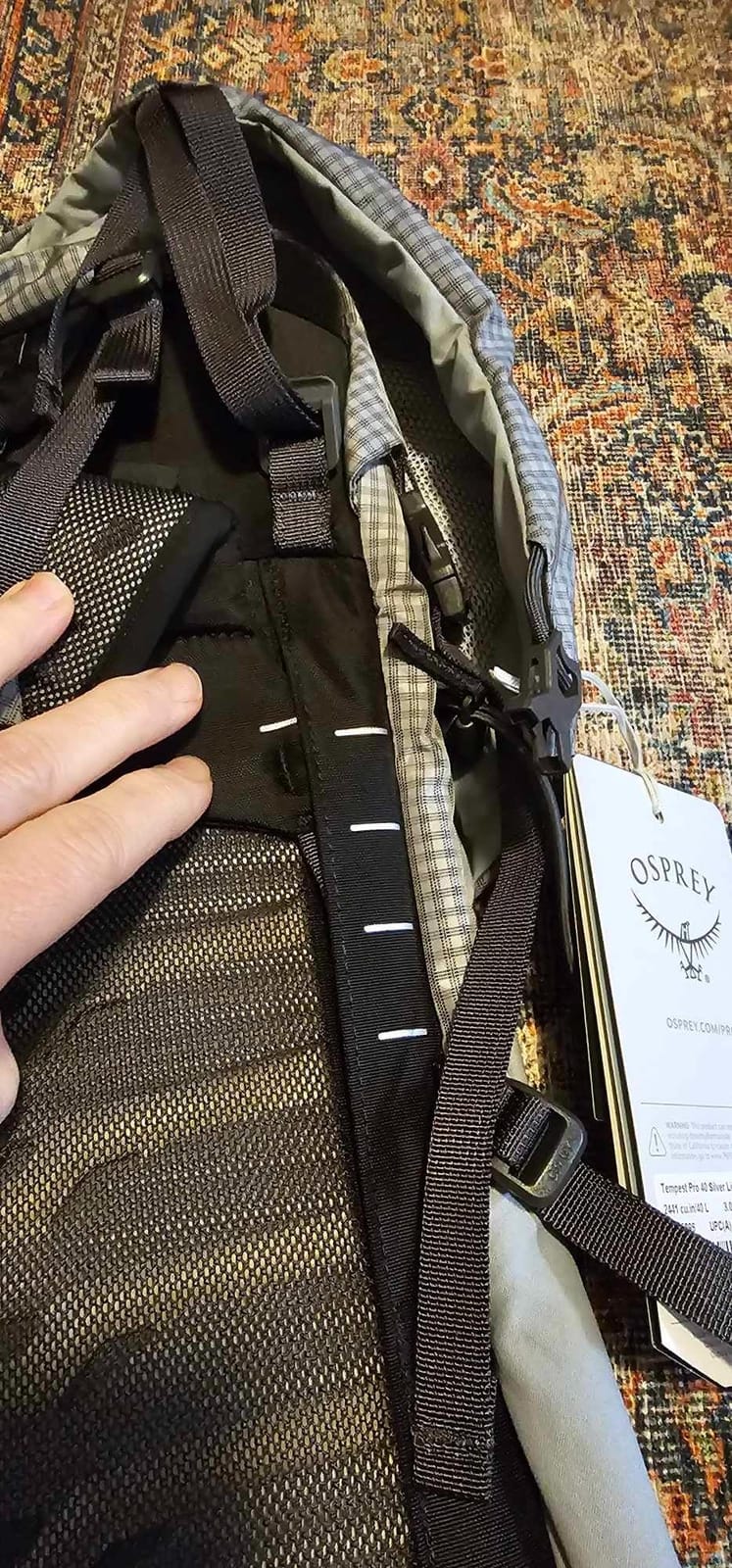 Osprey Tempest Pro 40L Women's Hiking Backpack with Hipbelt, Silver Lining, WM/L customer photo 1