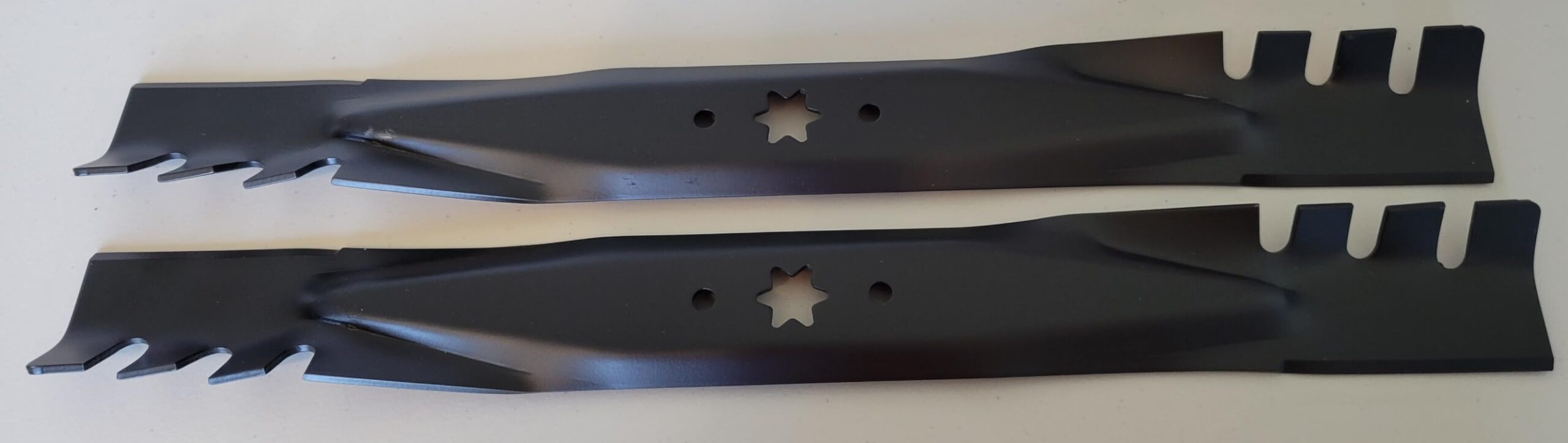 (2 Pack) Replacement Lawn Mower Mulching Blades for Cub Cadet MTD Troy Bilt 942-04308-X 42-0616 742-0616 942-04126, Fits XT1 XT2 LT42 LTX1040 RZT-L42 for 42” Deck Mower customer photo 2