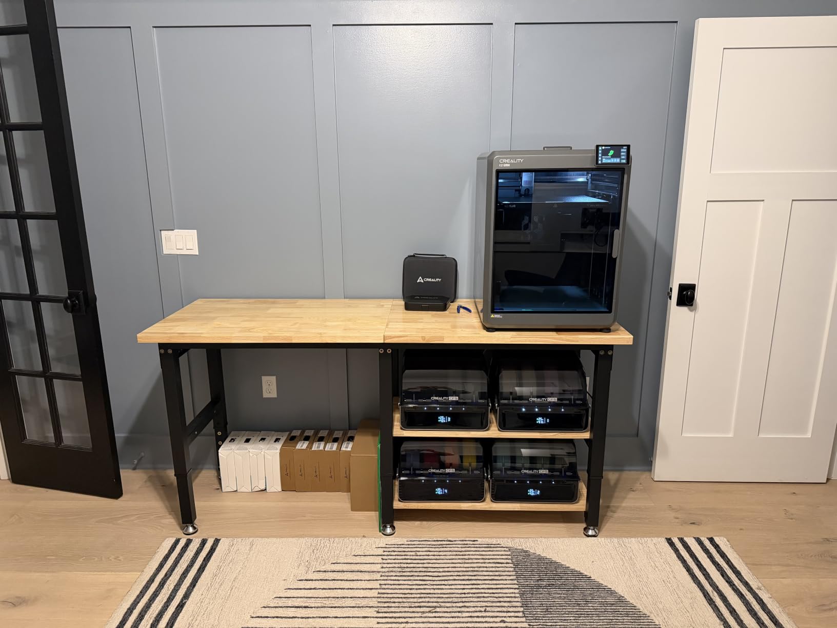 SPECRAFT Adjustable Black Heavy-Duty Workbench customer photo 2
