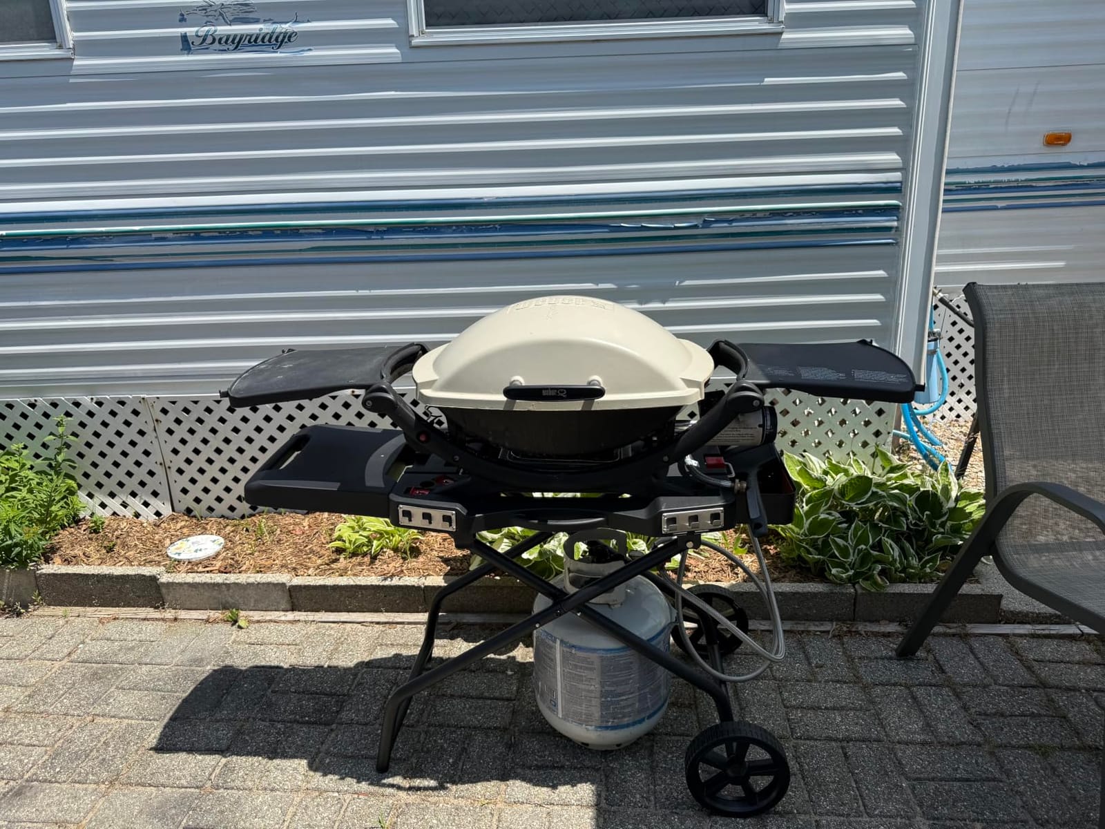 Grill Stand for Ninja Woodfire OG701, OG850, OG951, Portable Foldable Grill Table with Wheels & Side Shelf, 51