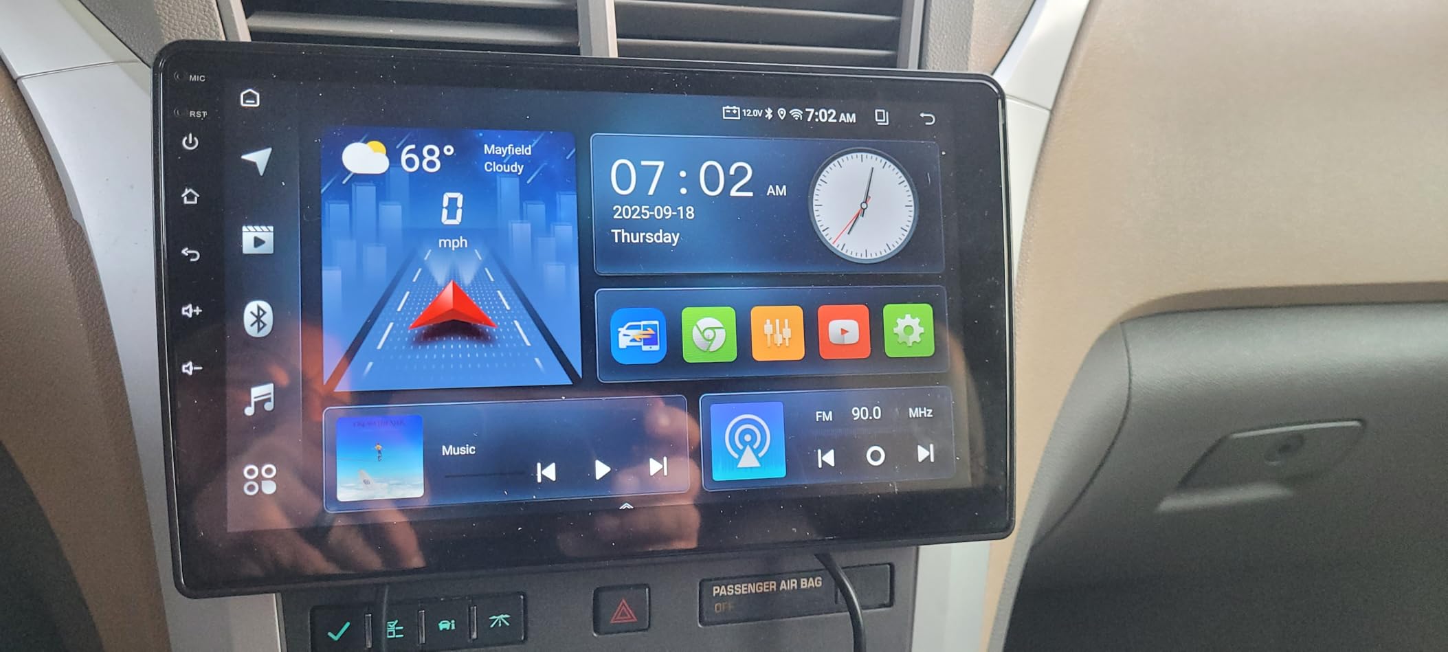 1+32G Android 13 Double Din Car Stereo for Chevrolet/GMC/Buick with 10.1 Inch Touchscreen Radio Built-in Wireless Carplay/Android Auto/GPS/Bluetooth/FM/AUX-in/Steering Wheel Controls/Backup Camera customer photo 1