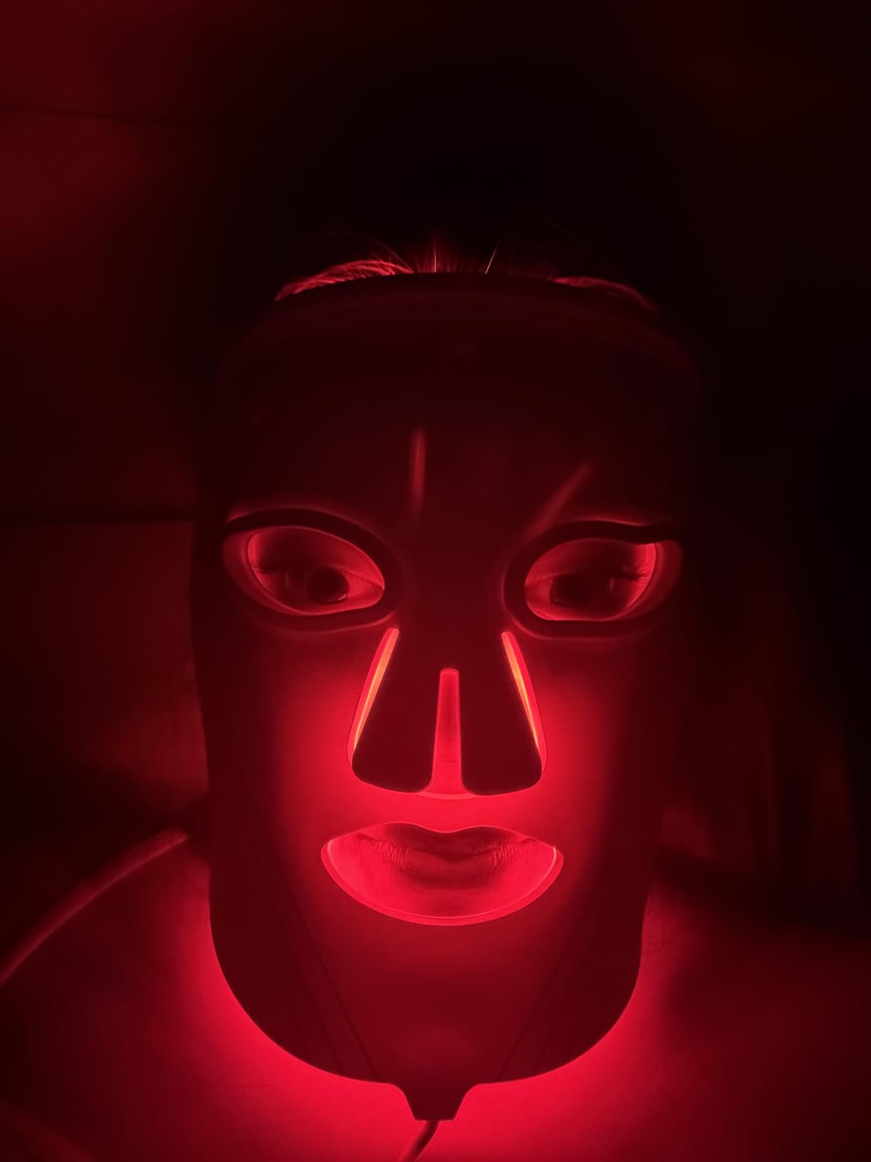 wavytalk Red Light Therapy Mask for Face, Glow Time LED Face Mask 850nm NIR customer photo 2