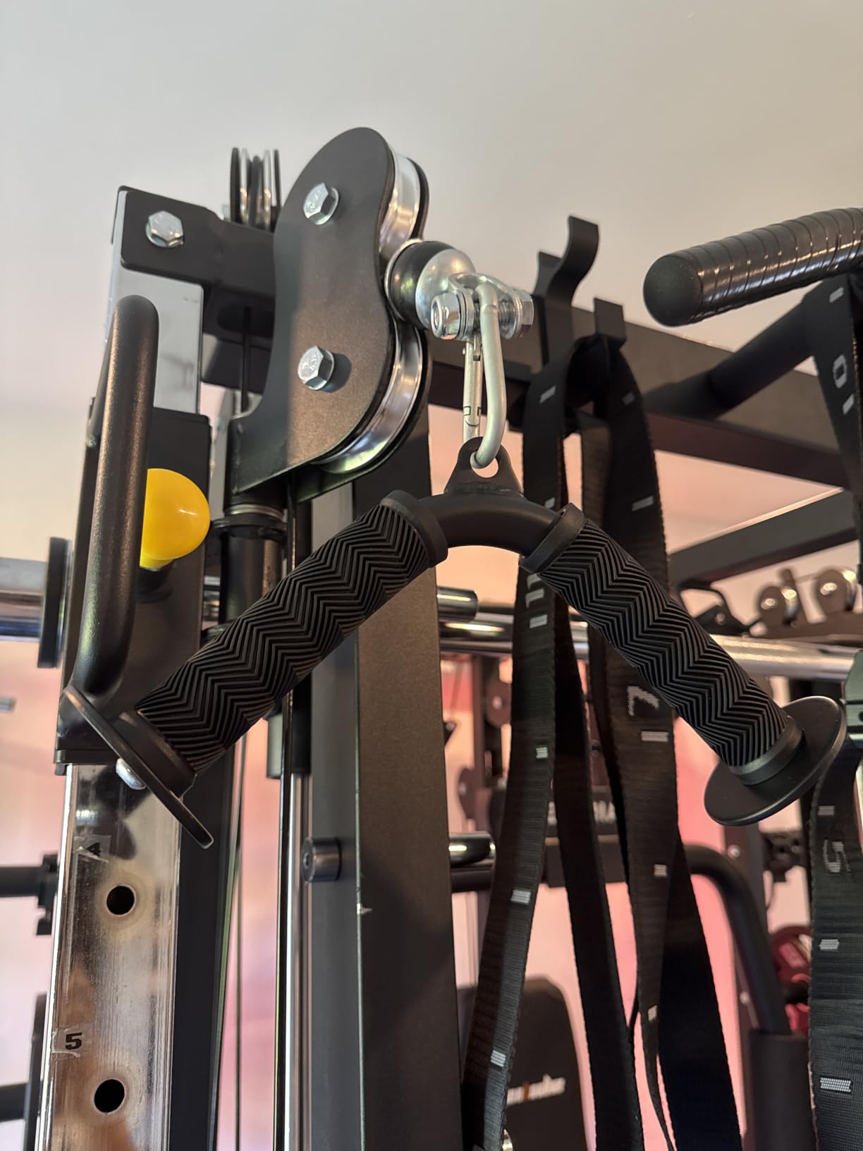 Fitarc Cable Machine Attachment Set for Gym & Home Workouts, LAT Pulldown Attachments with Non-Slip Grips, Black customer photo 1