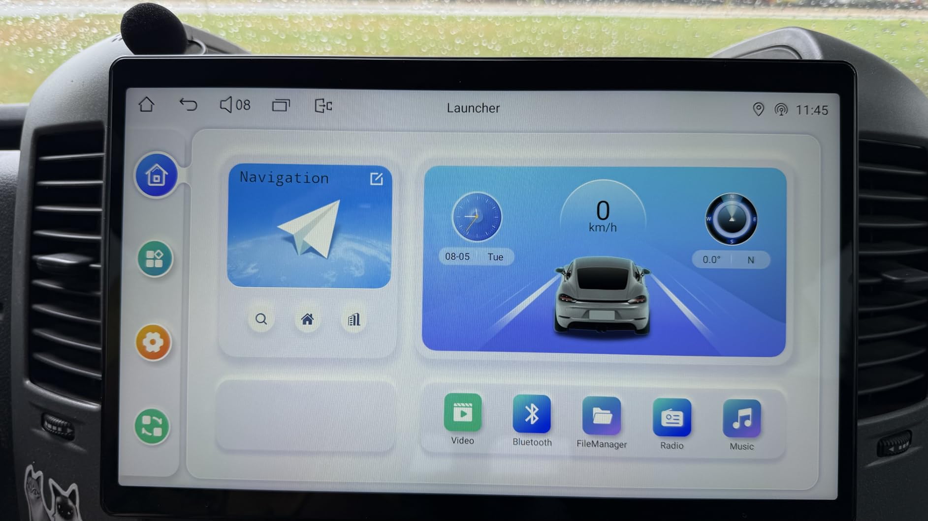 JOYING Double Din Car Stereo Manual Rotation Car Radio 15.1 inch Android 13 Head Unit 8GB+128GB with CarPlay & Android Auto, Mirror Link, AM/FM, Bluetooth(JY-UTD15N8-MR) customer photo 1