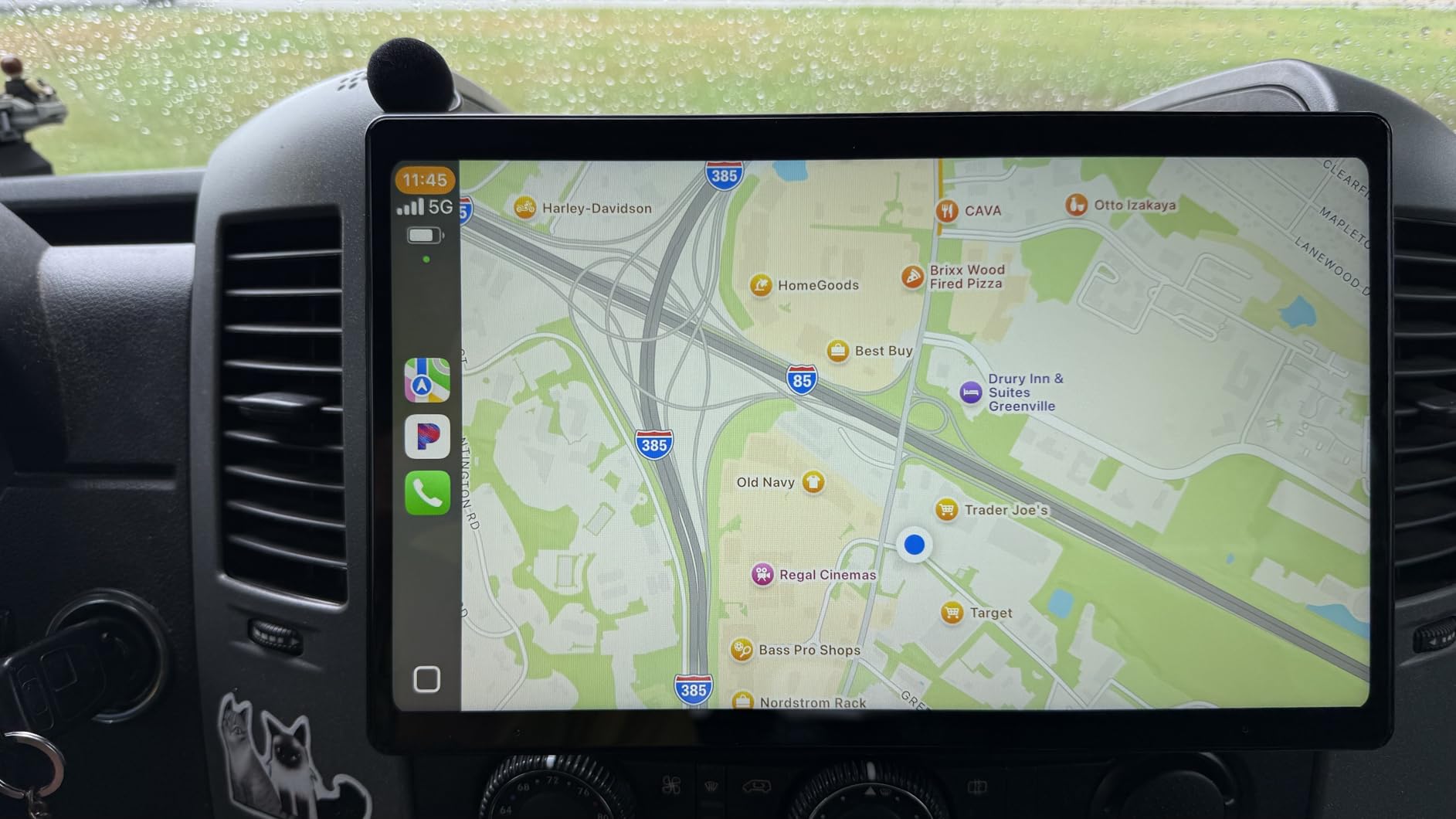 JOYING Double Din Car Stereo Manual Rotation Car Radio 15.1 inch Android 13 Head Unit 8GB+128GB with CarPlay & Android Auto, Mirror Link, AM/FM, Bluetooth(JY-UTD15N8-MR) customer photo 2