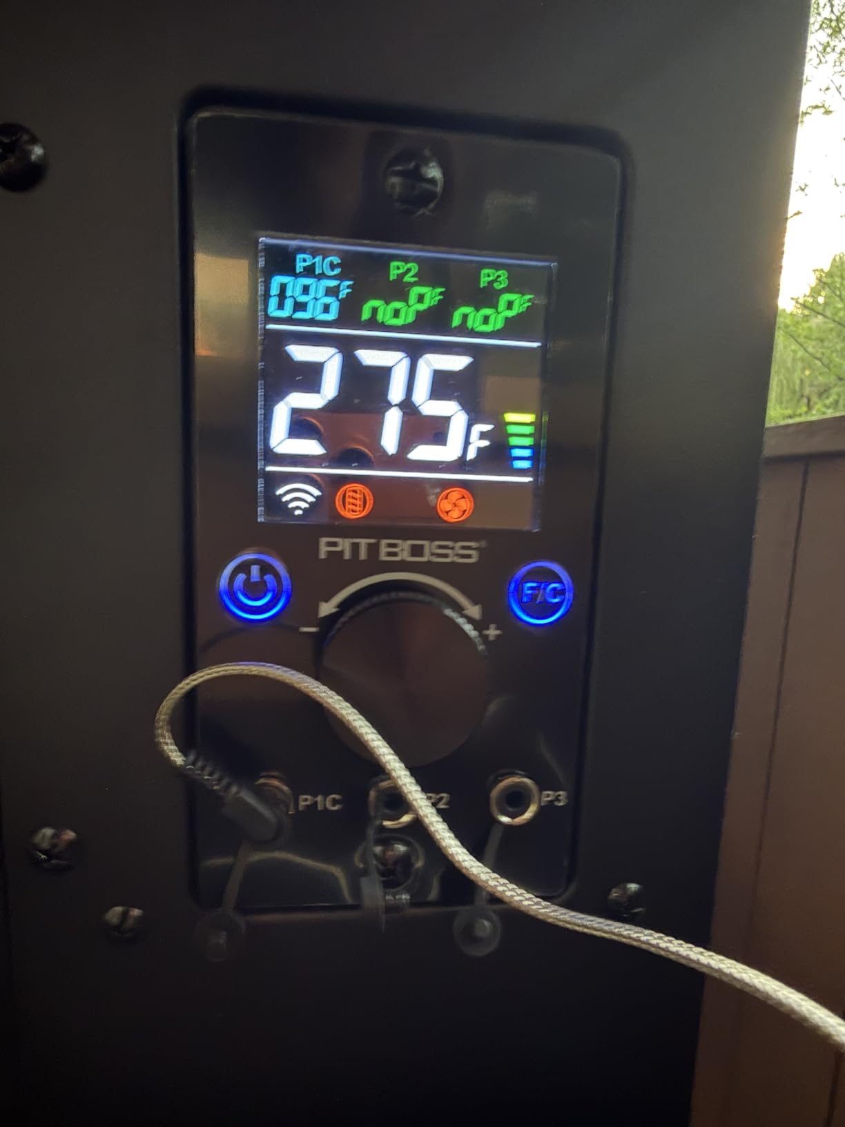 Pit Boss Navigator 3-Series WiFi & Bluetooth Wood Pellet Vertical Smoker with LCD Digital Controller, 1,118-Sq. In. 5-Rack Cooking Space, 130°F to 420°F Temp Range, Meat Probe, 50 lb. Pellet Hopper customer photo 1