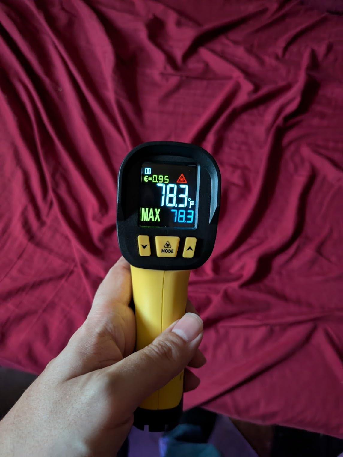 Infrared Thermometer Gun, Non Contact Digital Laser Thermometer Temperature Gun with Color LCD for Cooking, Pizza Oven, Griddle, BBQ, HVAC, Engine, Adjustable Emissivity -40°F to 1202°F(-40℃~650℃) customer photo 2