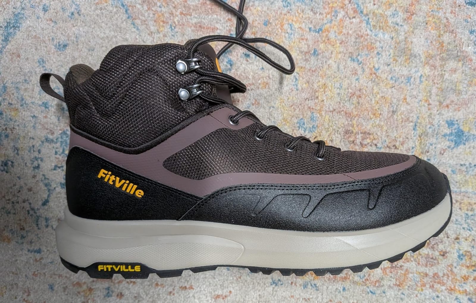 FitVille Wide Mens Boots Orthopedic Hiking Shoes with Arch Support for Men customer photo 1